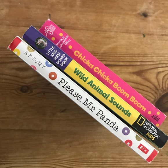 Board Books Lot 3 Panda Nat Geo Chicka Boom Alpha - Picture 13 of 14